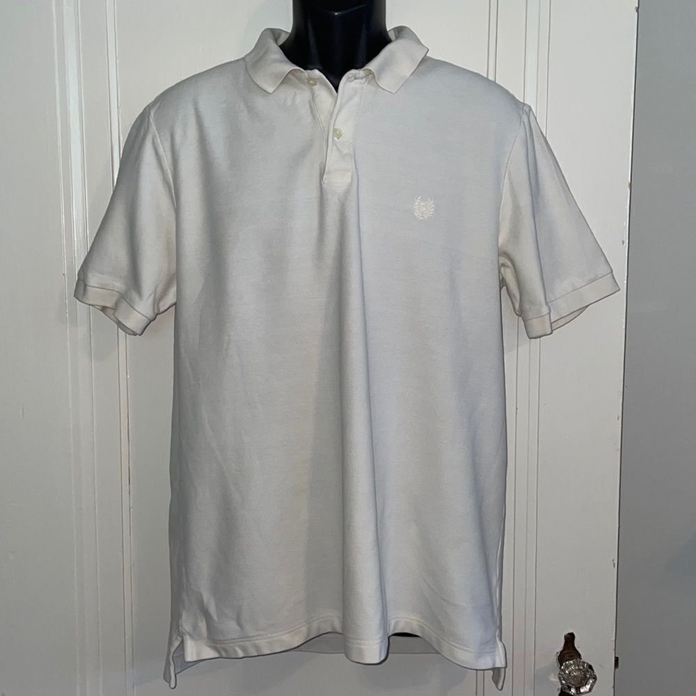 ‎Chaps white cotton polo shirt